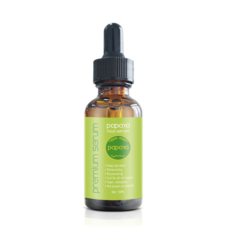OEM ODM Brightening Papaya Face Serum with Vitamin C and Niacinamide