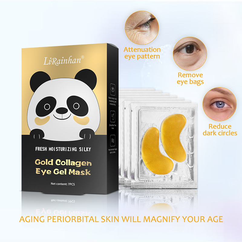 Natural Anti-aging 24K Gold Collagen Eye Mask Pads，Revitalize and Hydrate Your Skin, Reduce Wrinkles By Factory Pice 