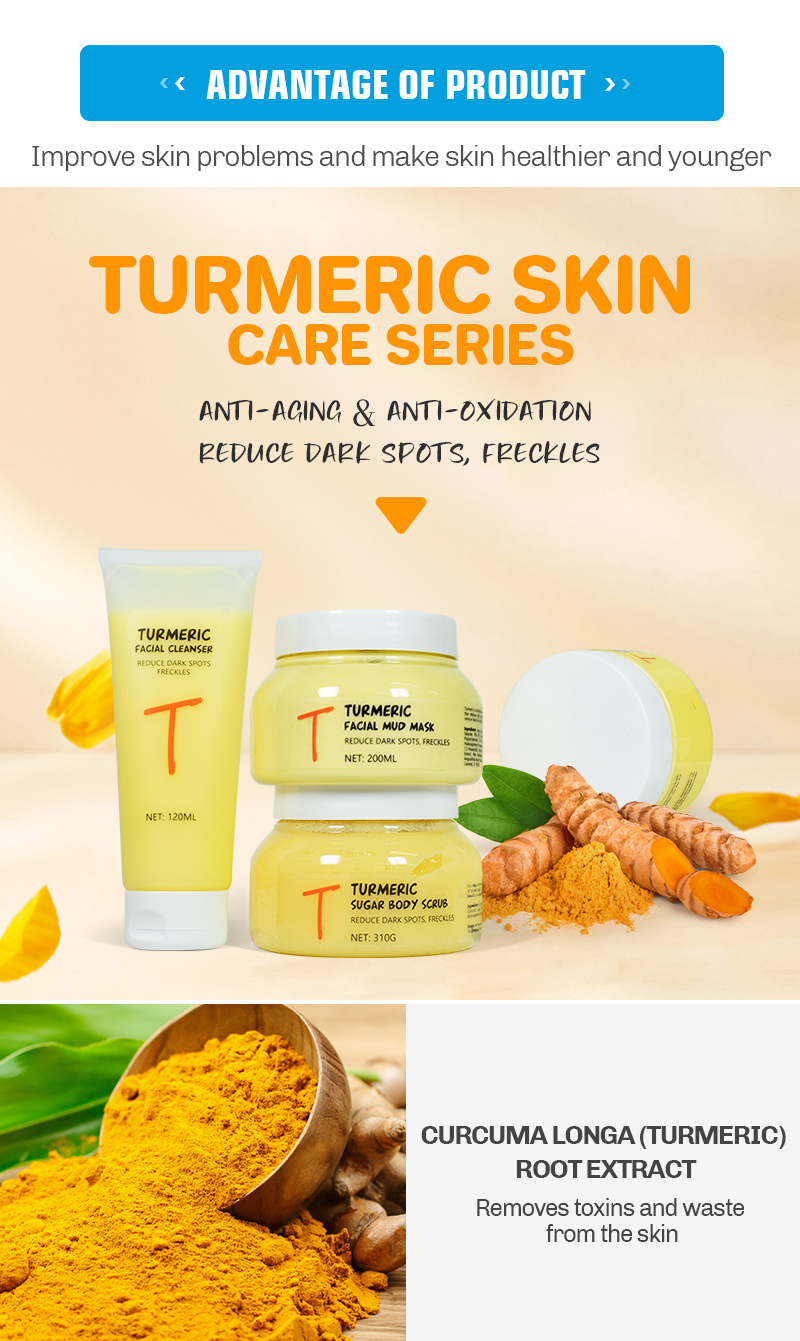 LIRAINHAN Turmeric Sugar Body Scrub Buy Exfoliating Private Label