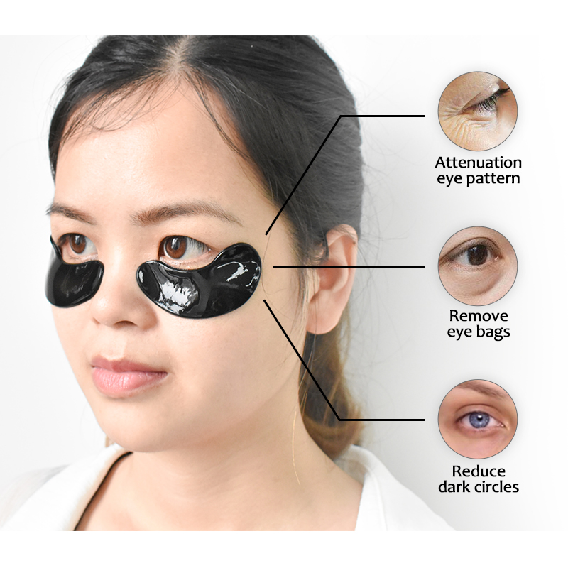 7 Bags Charcoal Collagen Under Eye Patches for Eye Bags and Wrinkles By LIRAINHAN