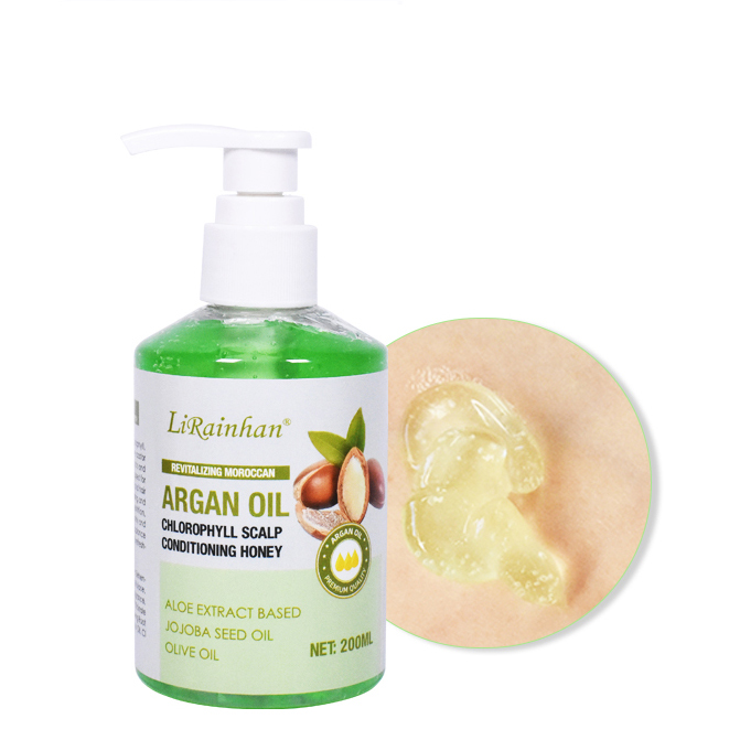 OEM ODM Revitalizing Moroccan Argan Oil Chlorophyll Scalp Conditioning Honey Lotion Conditioner