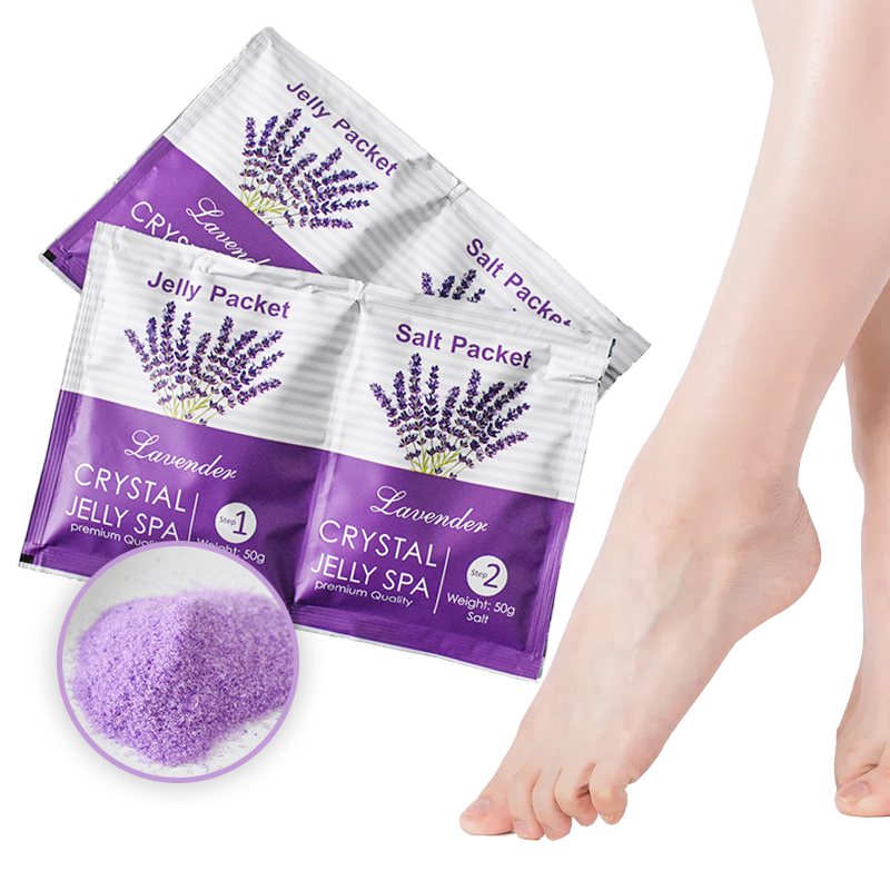 Custom Relax Relieve Skin Stress Soothe Lavender Jelly Foot Spa