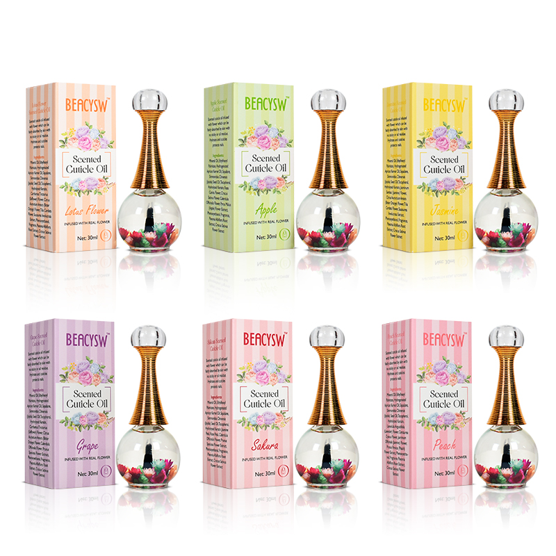 Popular Natural Dryer Flower Hydrating and Repairing Nail Cuticles Scented Cuticle Oil Wit Nail Oil For Manicure