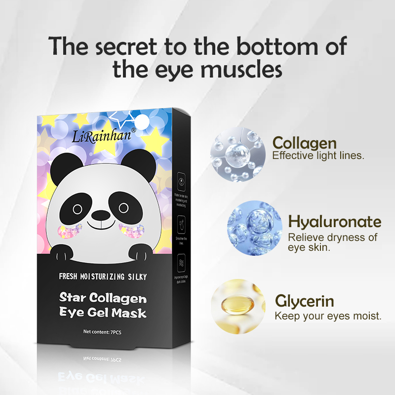 Natural Collagen Eye Gels with Hyaluronic HA Anti Aging Star Collagen Eye Mask By Factory Pice 